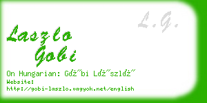 laszlo gobi business card